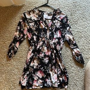 Maternity Long sleeve blouse with buttons and tie